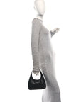 Nappa Mini Triangle Hobo Black