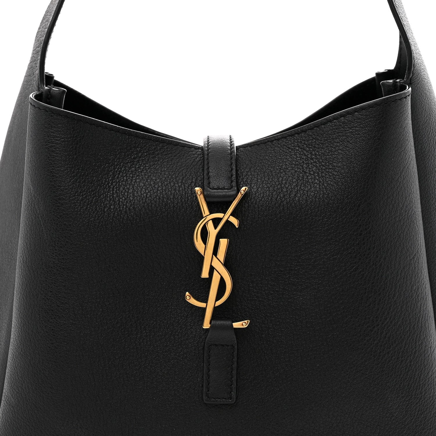 Smooth Calfskin Small Le 5 A 7 Soft Hobo  Black