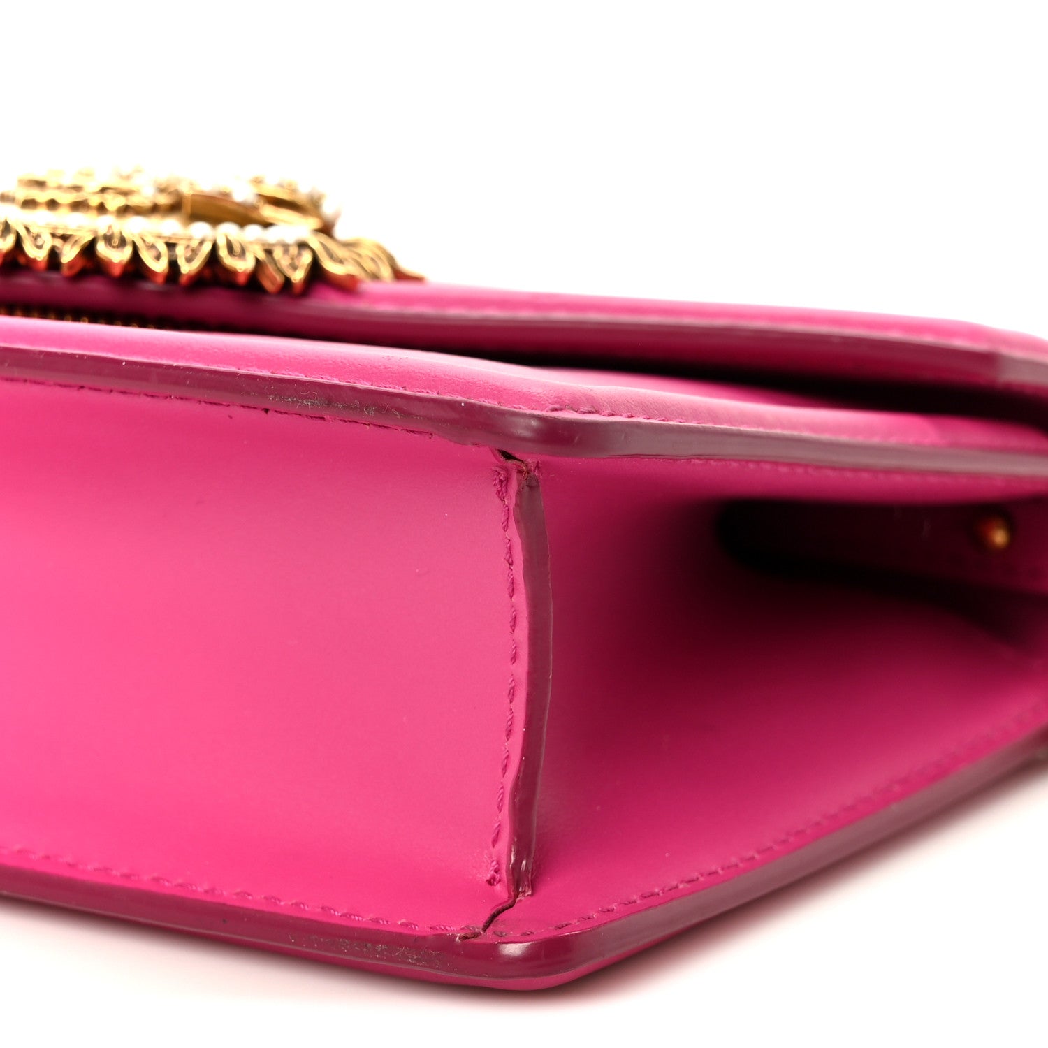 Smooth Calfskin Small Devotion Envelope Top Handle Bag Pink