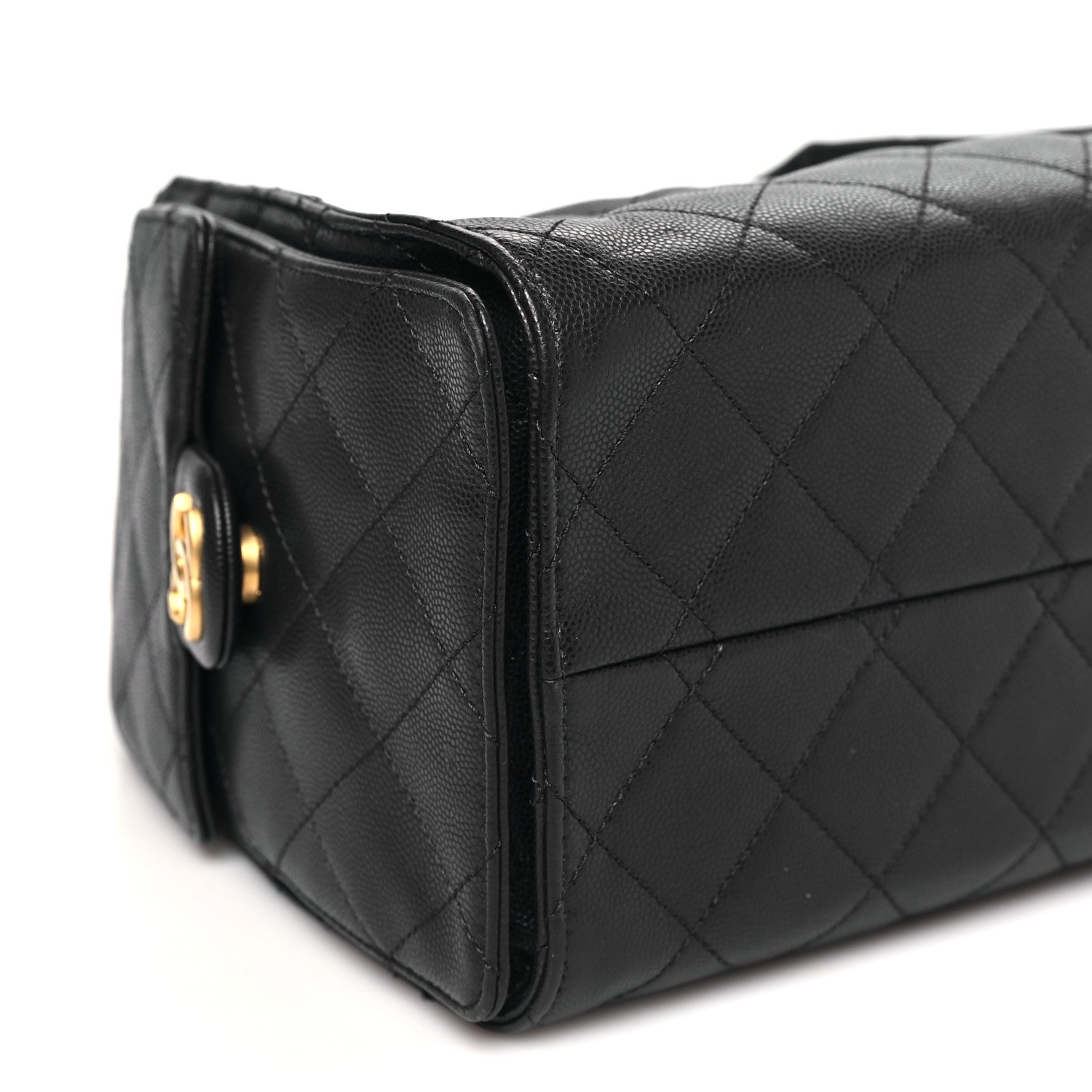 Caviar Quilted Small CHNL 25 Handbag Dark Navy