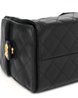 Caviar Quilted Small CHNL 25 Handbag Dark Navy