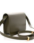 Box Calfskin Teen Classic Box Flap Bag Dark Olive