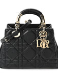 Calfskin Cannage Small The Lady 95.22 Black