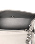 Lambskin Quilted Mini Square Flap Grey