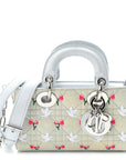 Denim Cannage Embroidered Doves & Roses D1ORamour Mini Lady D-Joy Blue Multicolor
