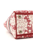 Canvas Embroidered Medium D1ORamour D-Royaume Lady D-Lite Red Multicolor