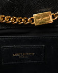 Grain De Poudre Medium Classic Monogram Kate Satchel Black