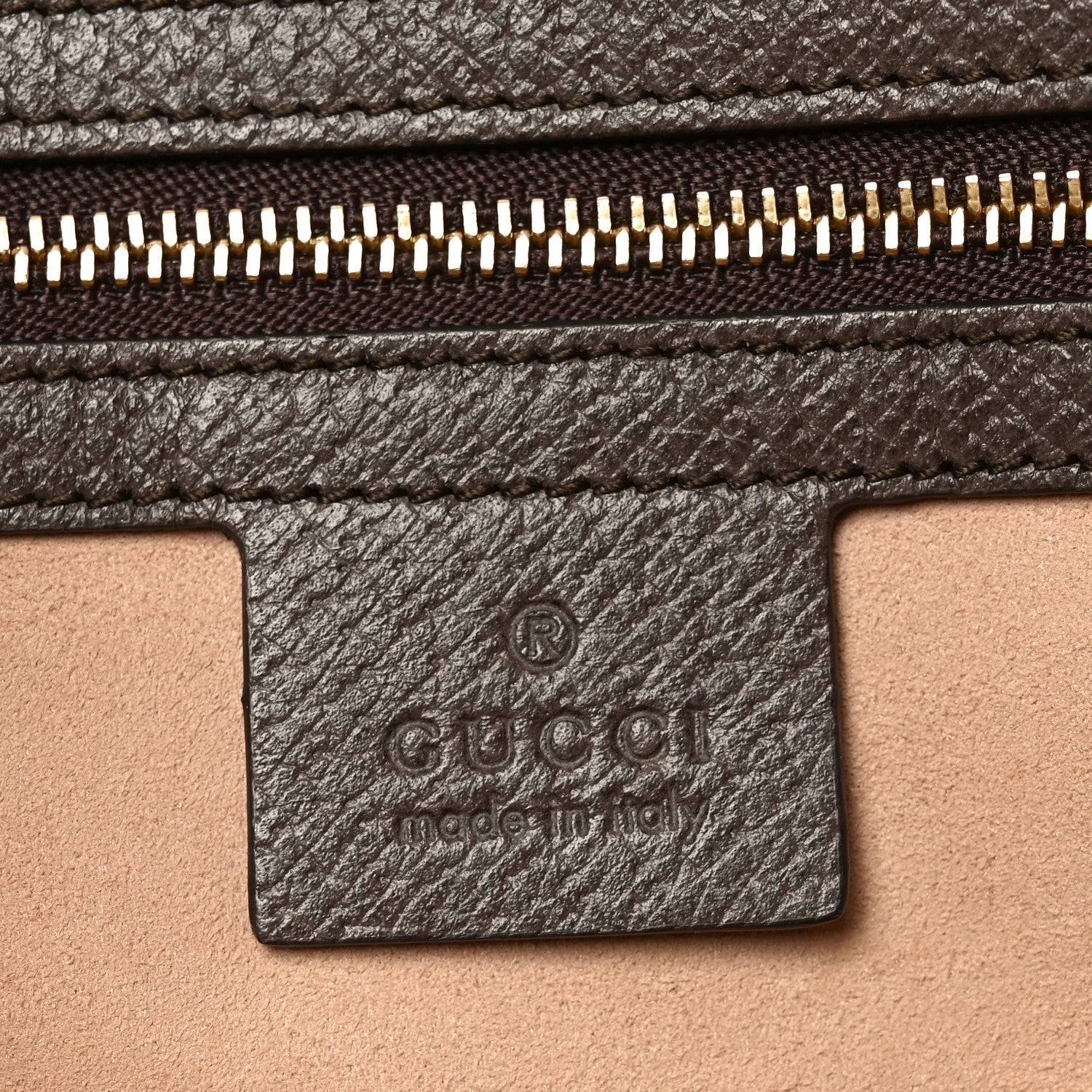 GG Supreme Monogram Web Medium Ophidia Top Handle Dome Bag Brown