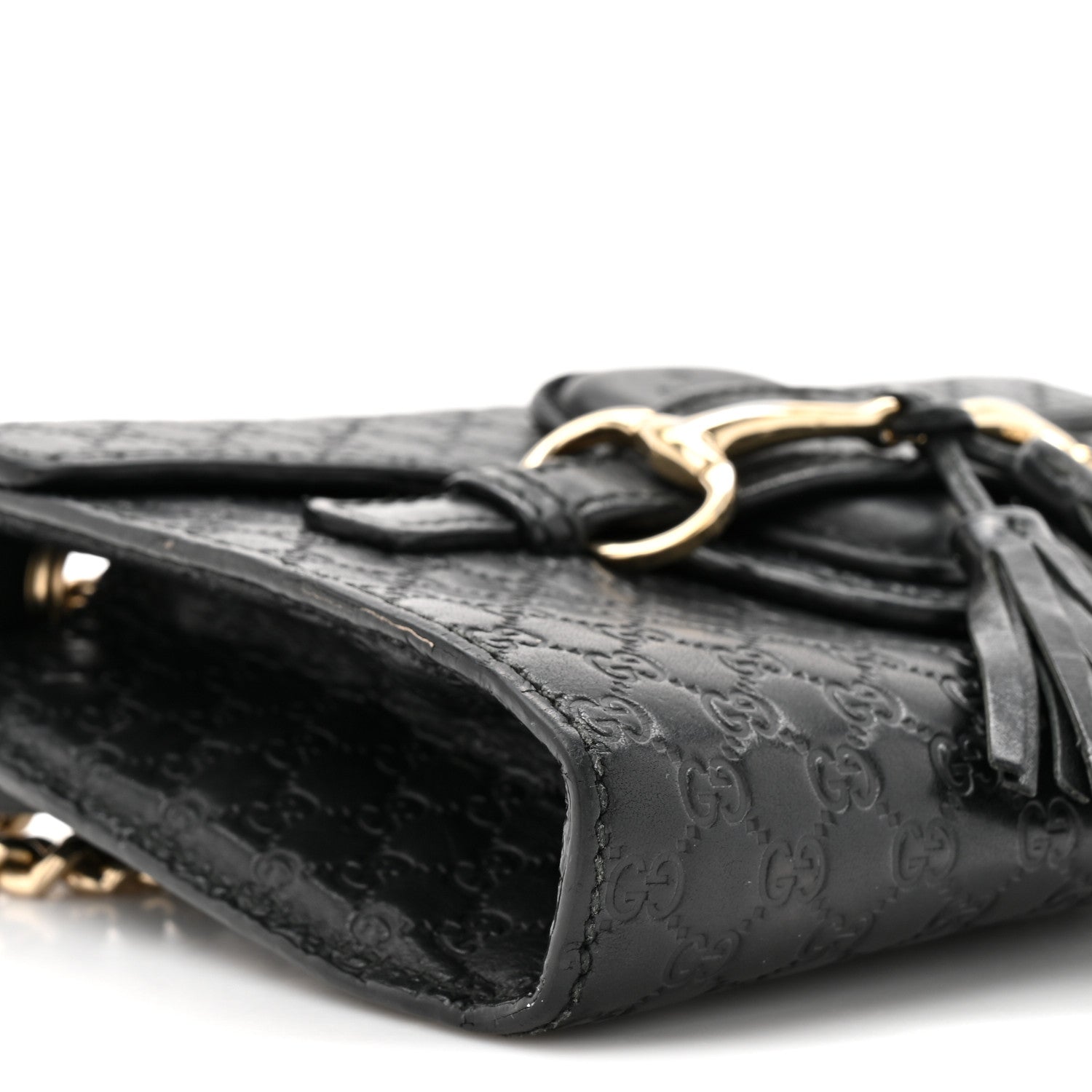MicroGCCIssima Mini Emily Chain Shoulder Bag Black