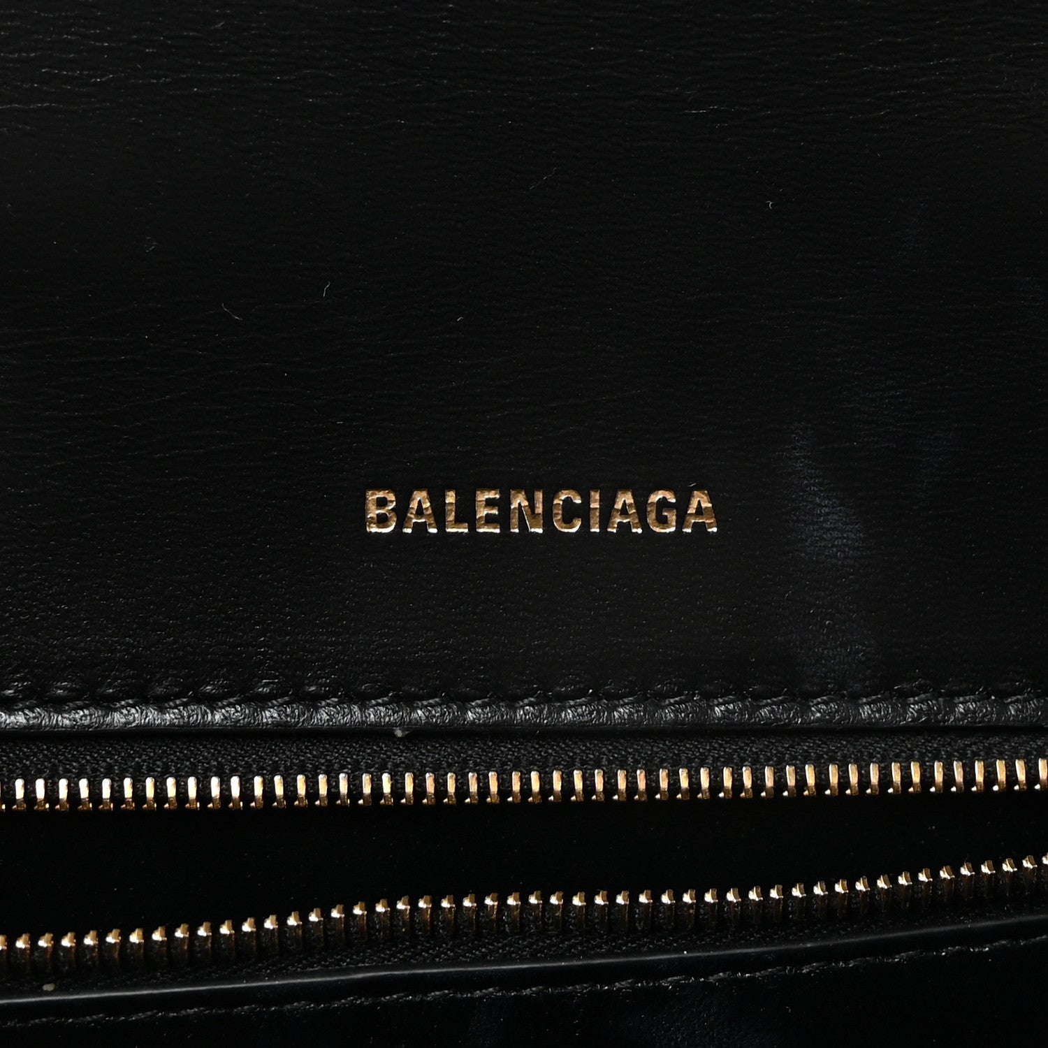 Shiny Box Calfskin Small Hourglass Top Handle Bag Black