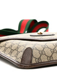 GG Supreme Monogram Web Medium Neo Vintage Flap Messenger Bag Beige New Acero