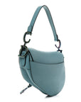 Grained Calfskin Saddle Bag Azure Blue