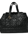 Calfskin Macrocannage Large Toujours Black