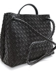 Nappa Intrecciato Medium Andiamo Shoulder Bag Fondant