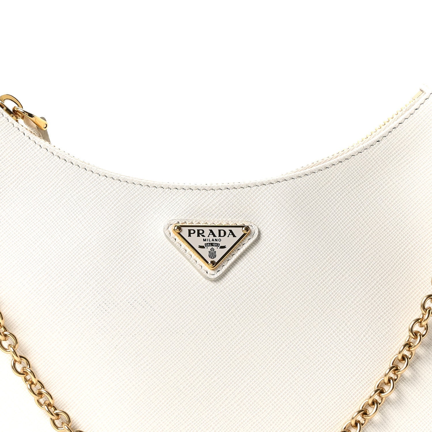 Saffiano Re-Edition 2005 Shoulder Bag White