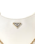 Saffiano Re-Edition 2005 Shoulder Bag White