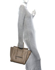 Drummed Calfskin Micro Luggage Dune