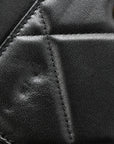 Lambskin Quilted CHNL 19 Wallet On Chain WOC Black