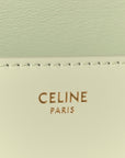 Shiny Calfskin Triomphe Chain Shoulder Bag Jade