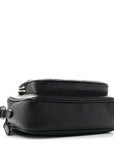 Grained Calfskin Small Camera Bag Black