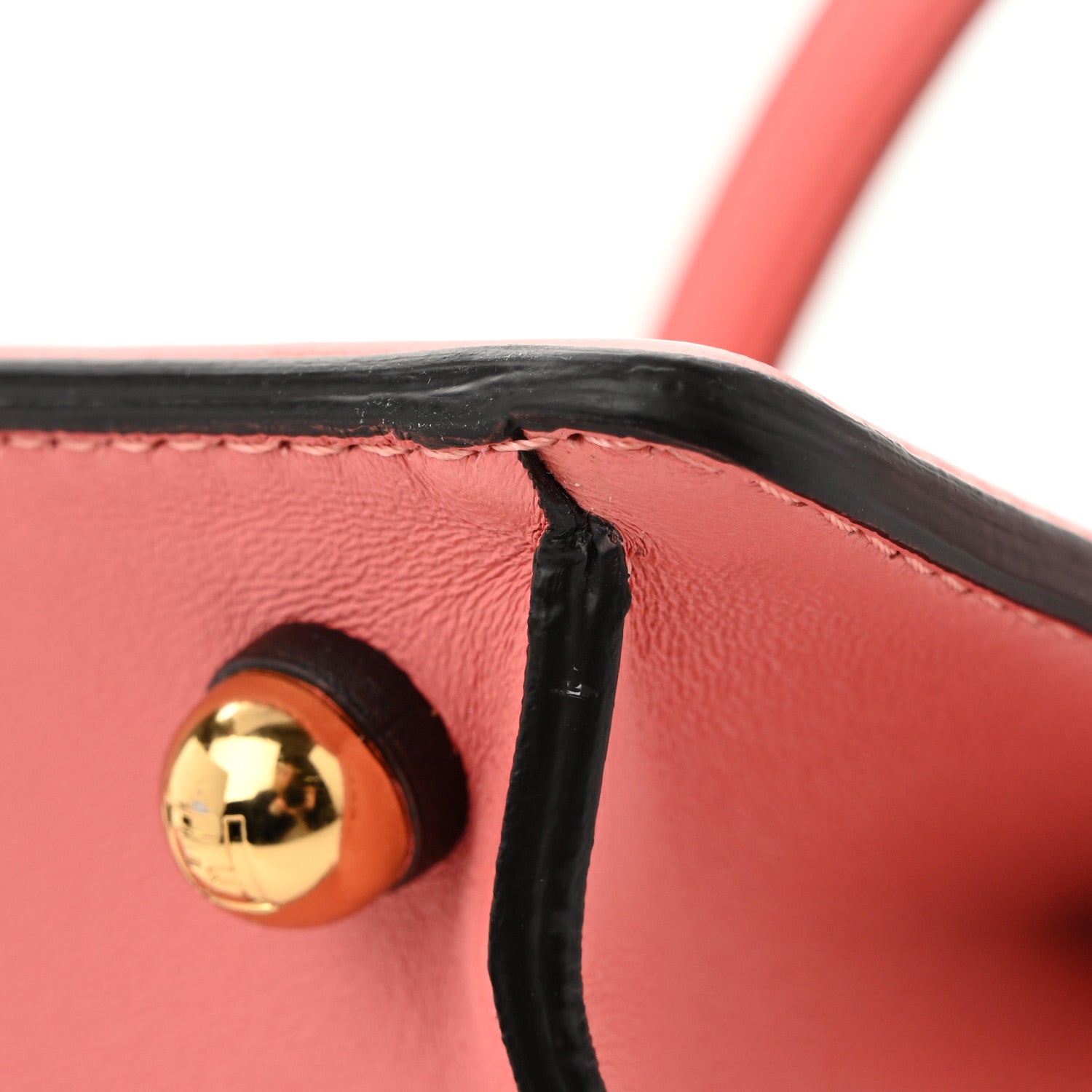 Shiny Nappa Petite Peekaboo I SEE U Satchel Rosa Pesca