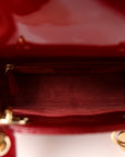 Patent Cannage Small Lady D1OR Cherry Red