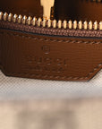 GG Supreme Monogram Textured Dollar Calfskin Medium Retro Interlocking G Vertical Tote Bag Beige Ebony Brown Sugar