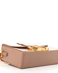Smooth Calfskin Micro 30 Montaigne Flap Bag Pale Pink