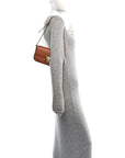 Natural Calfskin Triomphe Shoulder Bag Tan