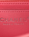 Lambskin Quilted Mini Rectangular Flap Pink