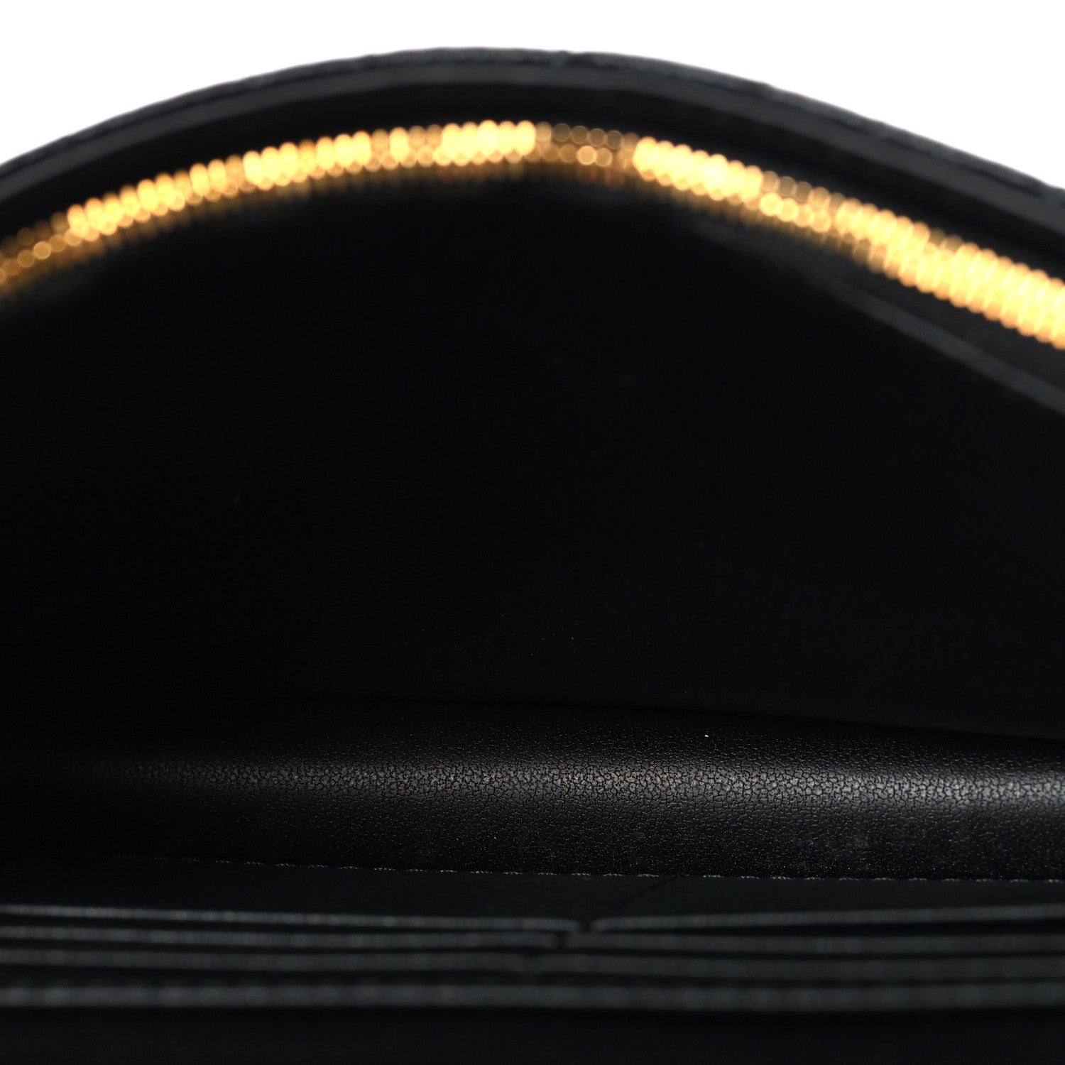 Supple Calfskin Cannage Caro Belt Pouch with Chain  Black