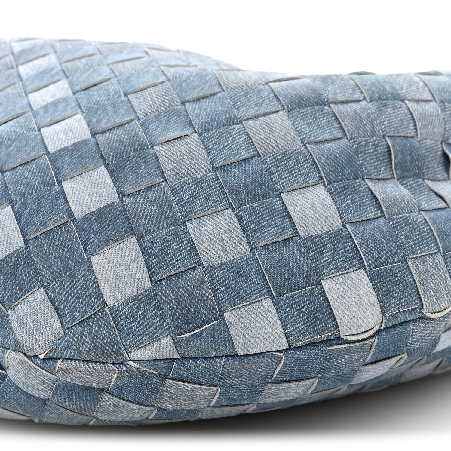 Nappa Denim Effect Intrecciato Teen Jodie Hobo Denim