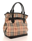 Haymarket Check Medium Golderton Tote Chocolate