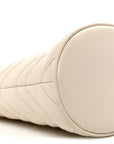 Calfskin Matelasse Mini GG Marmont 2.0 Bucket Bag White