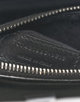 Calfskin Crocodile Embossed Baby Sac De Jour Black