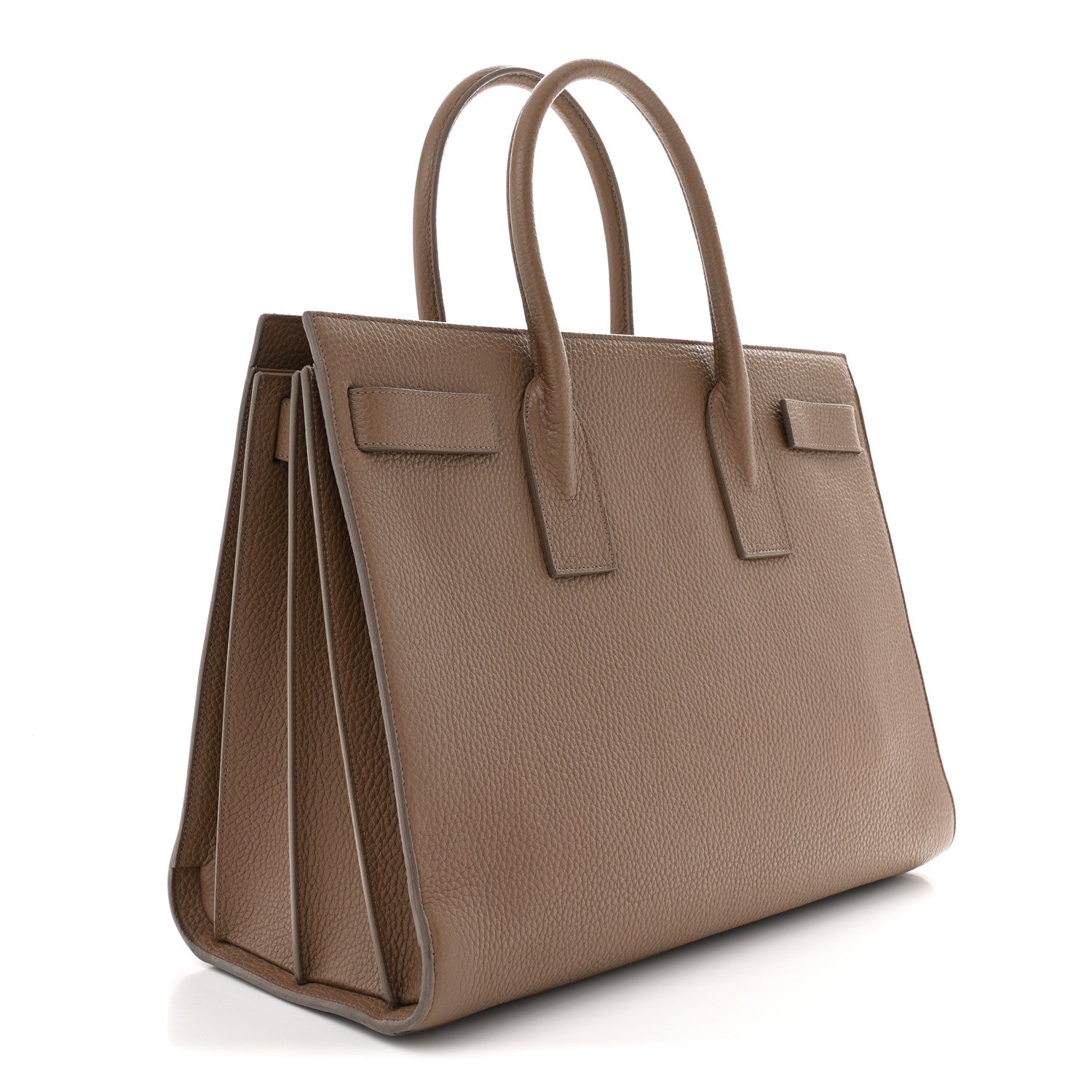 Grained Calfskin Large Sac de Jour Carryall Taupe