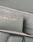 Grained Calfskin Saddle Bag Grey Stone