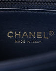 Caviar Quilted Medium CC Filigree Vanity Case Navy