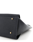 Caviar Small Studded Deauville Tote Navy