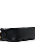 Calfskin Matelasse Mini GG Marmont Chain Shoulder Bag Black