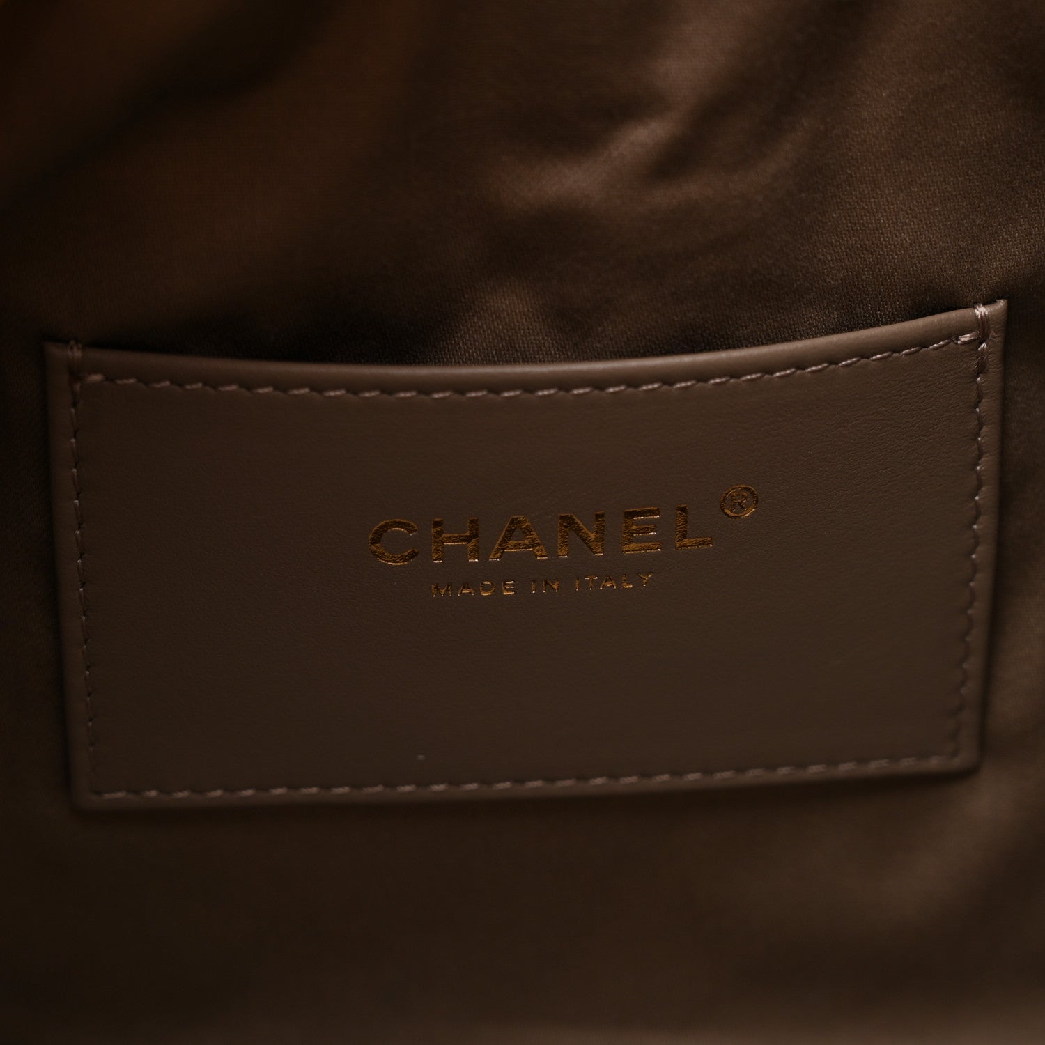 Suede Quilted Small CHNL 25 Handbag Dark Grey