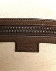 GG Supreme Monogram Web Small Ophidia Half Moon Hobo Brown