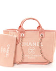 Mixed Fibers Small Deauville Tote Pink