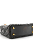 Crinkled Patent Cannage Small Lucky Badges My Lady D1OR Black