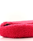 Shearling Nappa Mini Be Baguette Shoulder Bag Fuxia Black