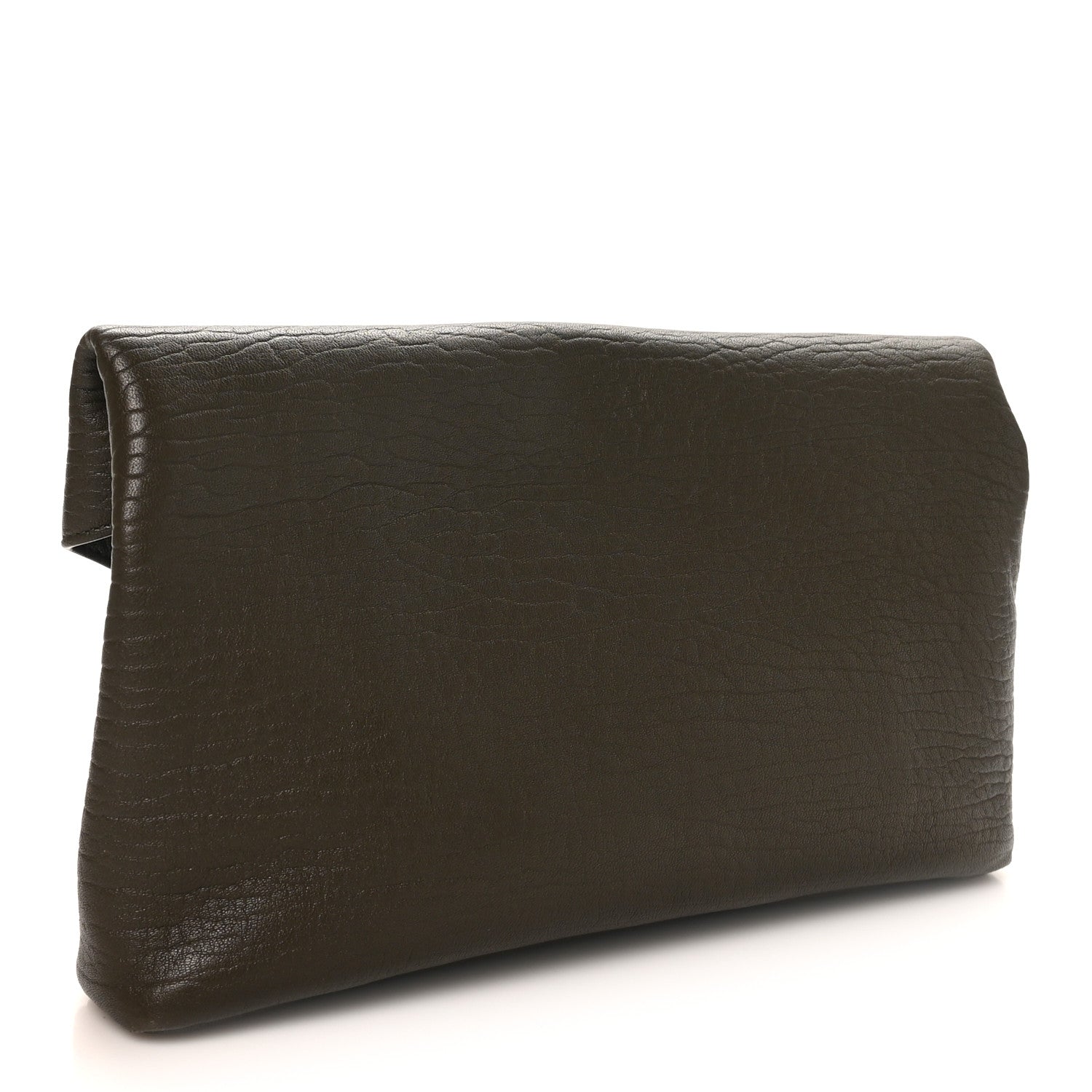 Grained Lambskin Large Cassandre Envelope Pouch Light Musk