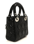 Lambskin Cannage Mini Lady D1OR Black