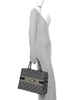 Oblique Medium Book Tote Blue Multicolor