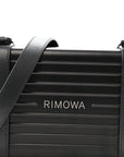 Matte Aluminum Personal Cross-Body Bag Black