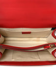 Calfskin Bamboo Web Medium Dionysus Top Handle Bag Red White Blue